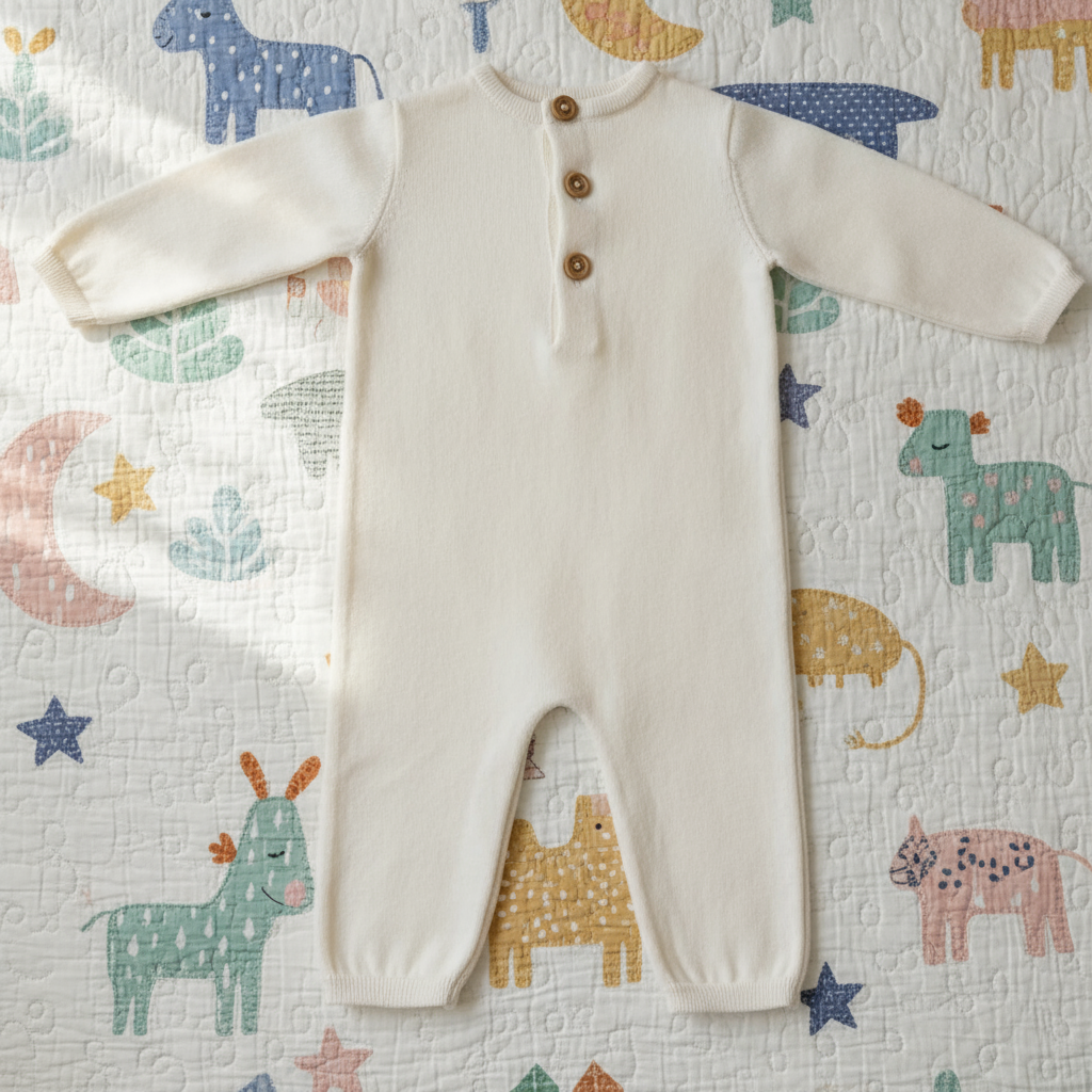 Riley Jumpsuit - Ivory 6 - 12 Months