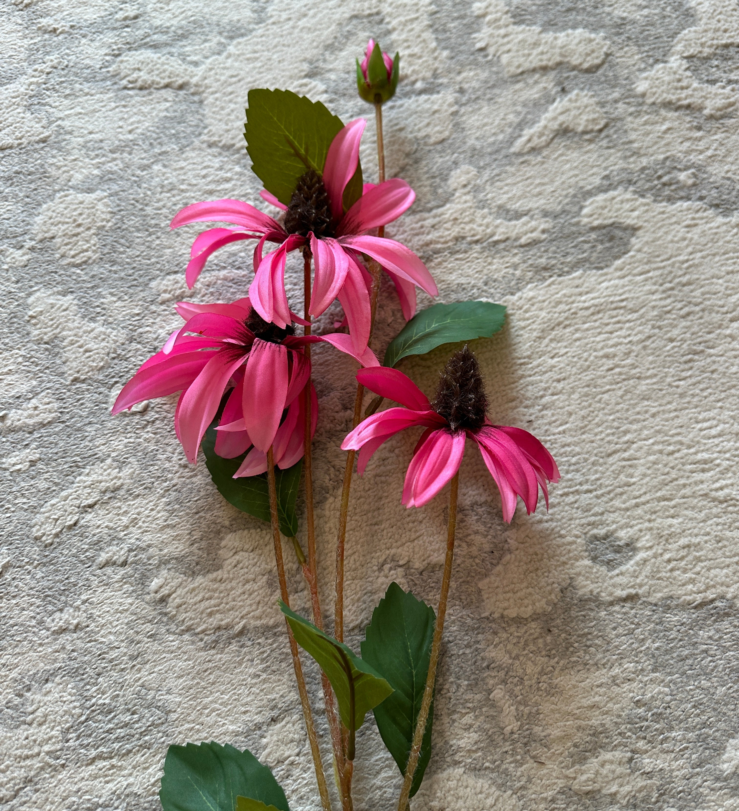 36" Rose Cone Flower Stem