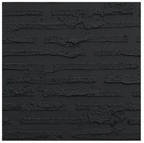 Hand-painted black canvas with a heavy textured plaster finish