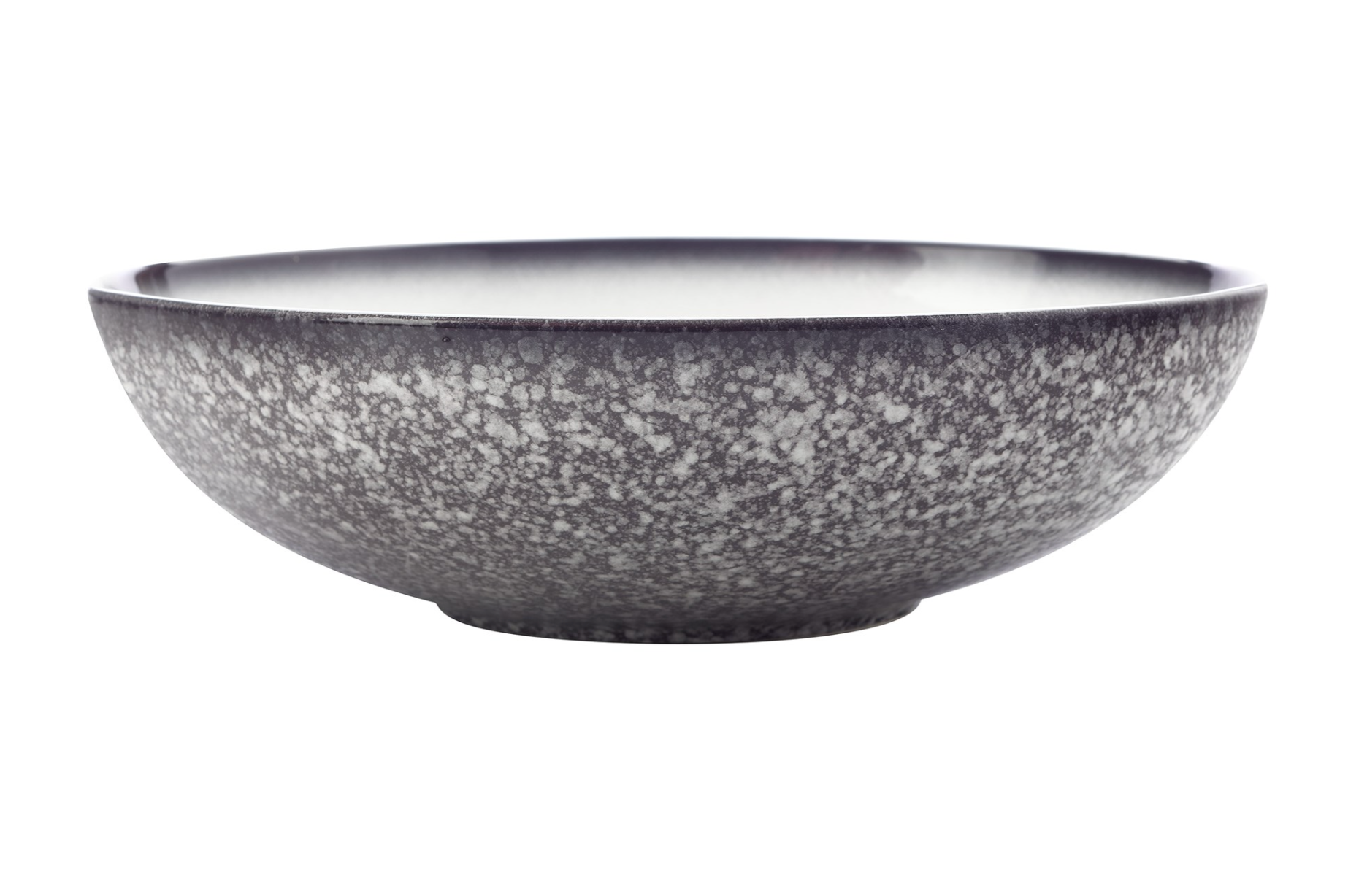 A 30cm Maxwell Williams Caviar Granite serving bowl with a textured exterior and smoky borders.