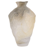Roland Cross Ivory Glass Vase 15"