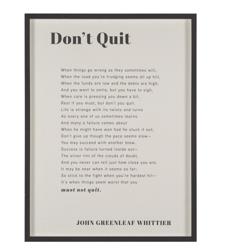 Don't Quit