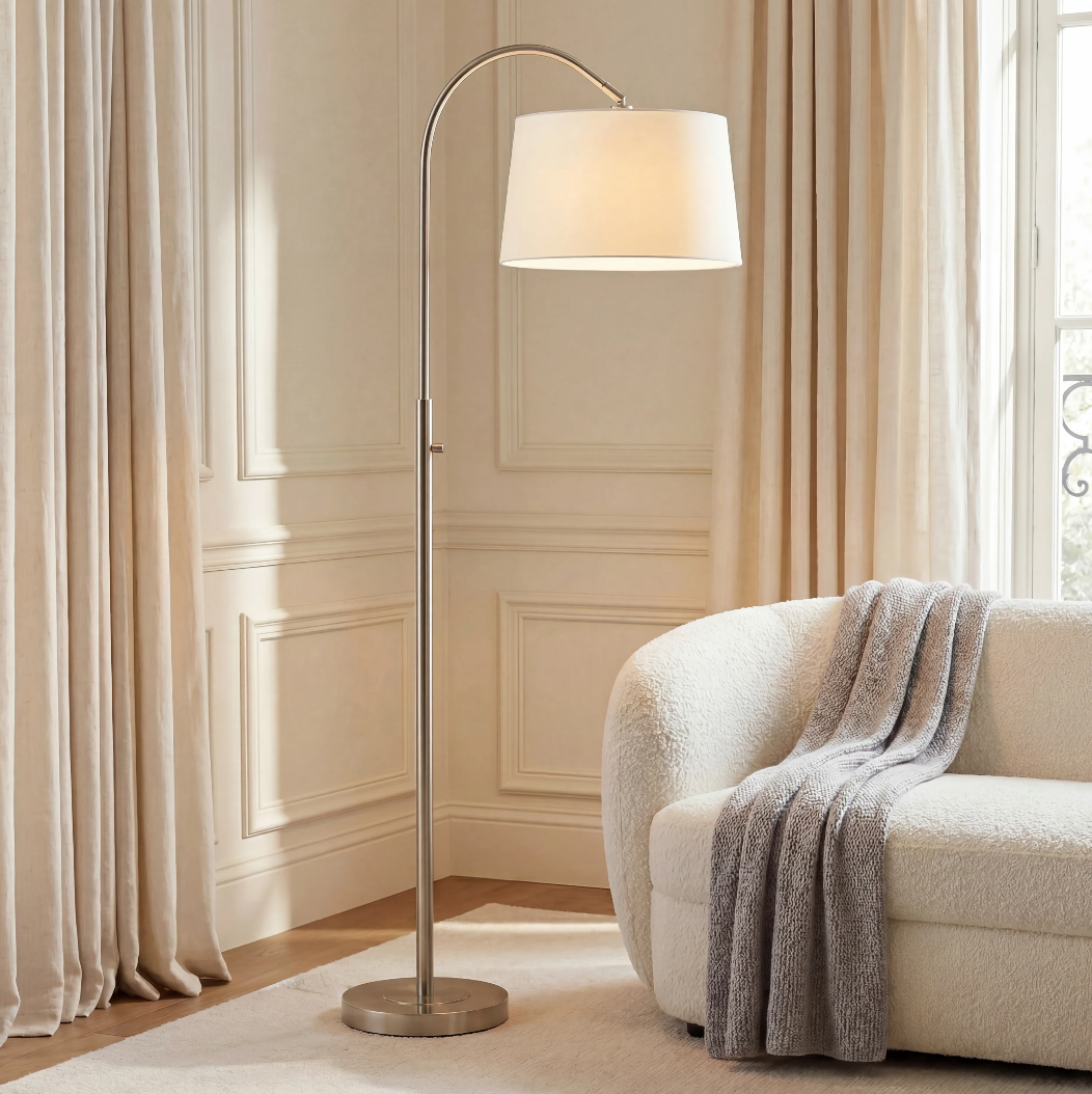 Moulton Floor Lamp Nickel