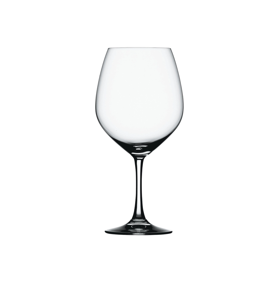 Wine glass on a white background. 