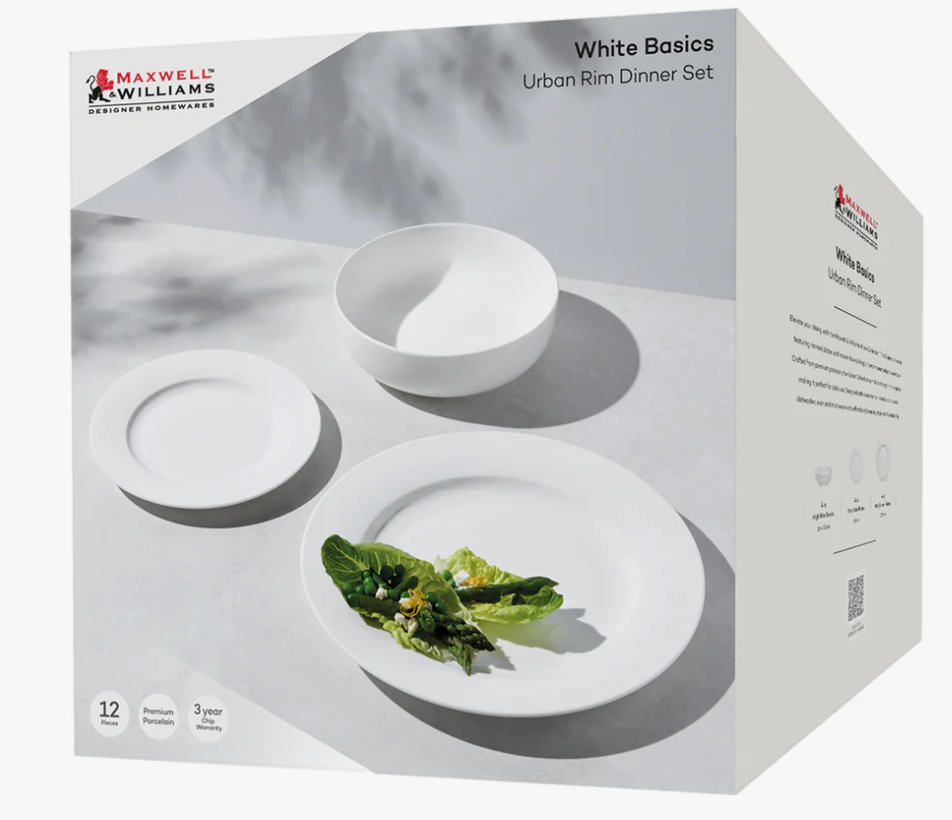 Maxwell Williams - White Basics Urban Rim Dinnerware set